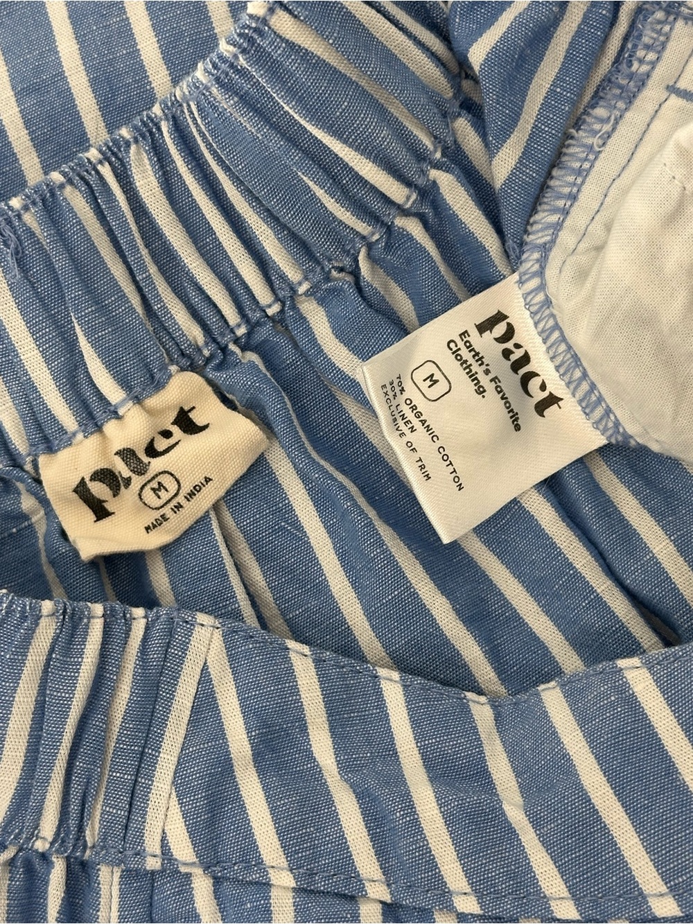 Pact Beach Stripe Midi Wrap Skirt M - Picture 6 of 6